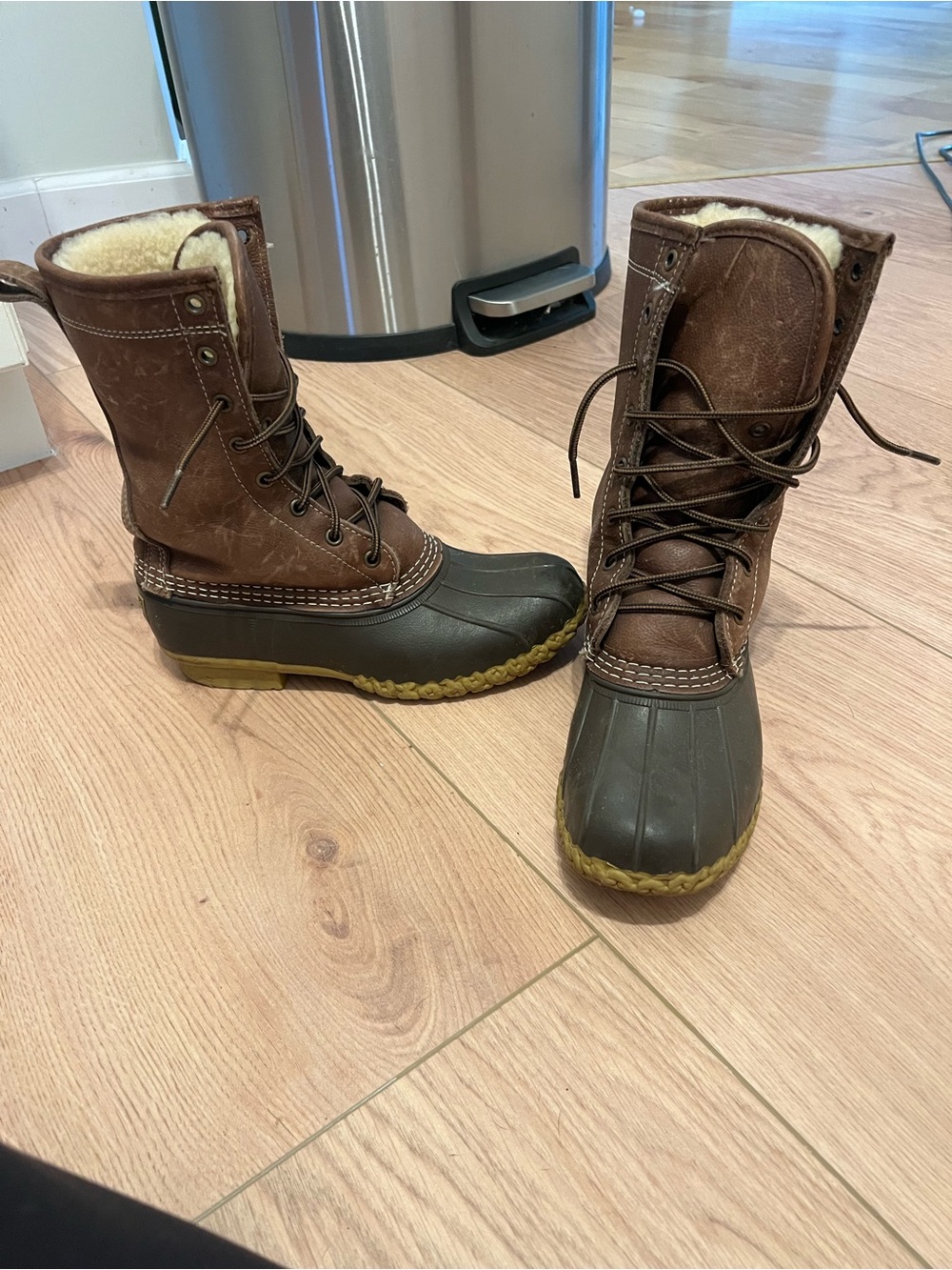 Women’s LL Bean Bean Boots Shearling Lined